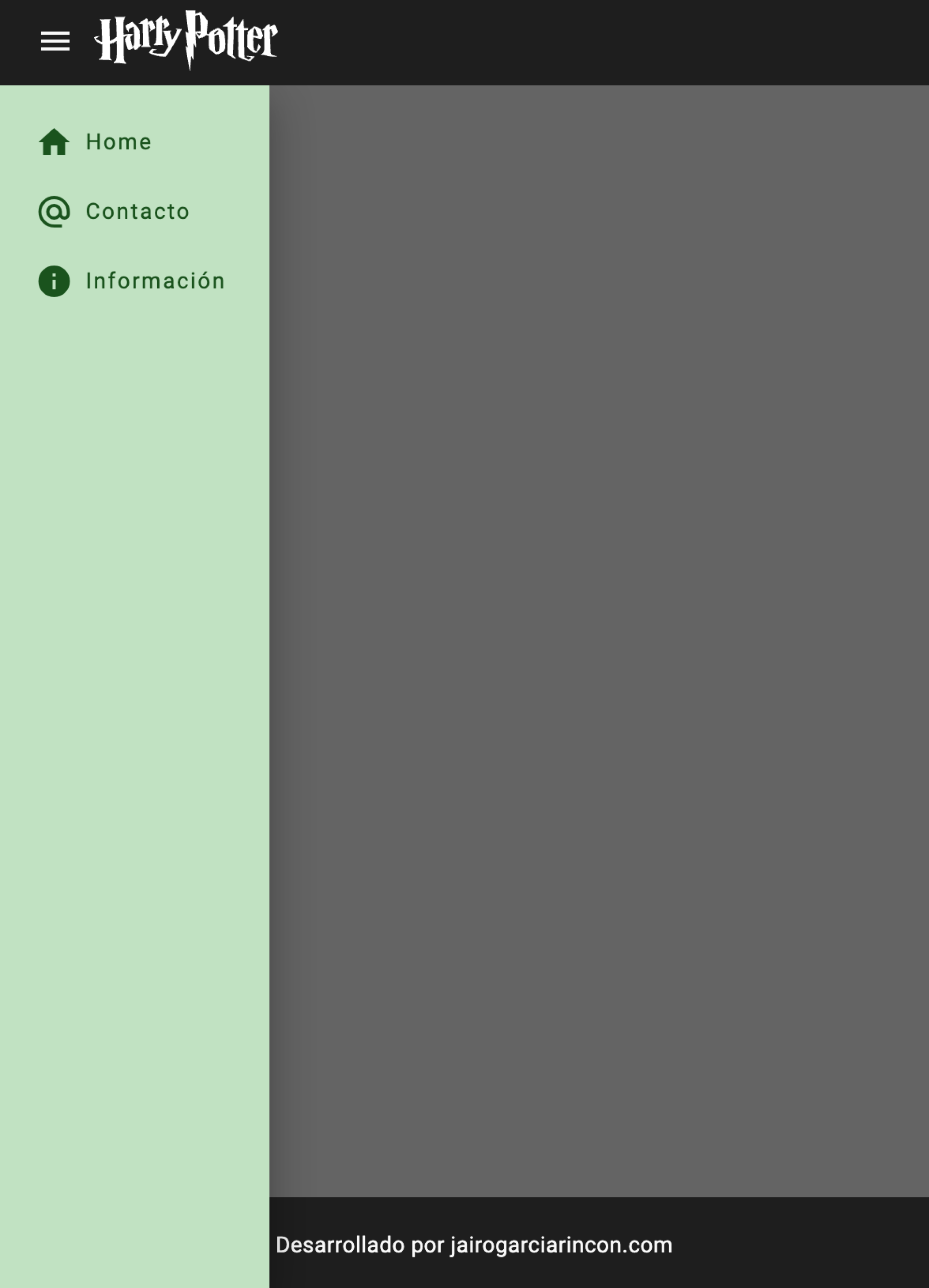 11 Layout móvil menú abierto - Modo claro